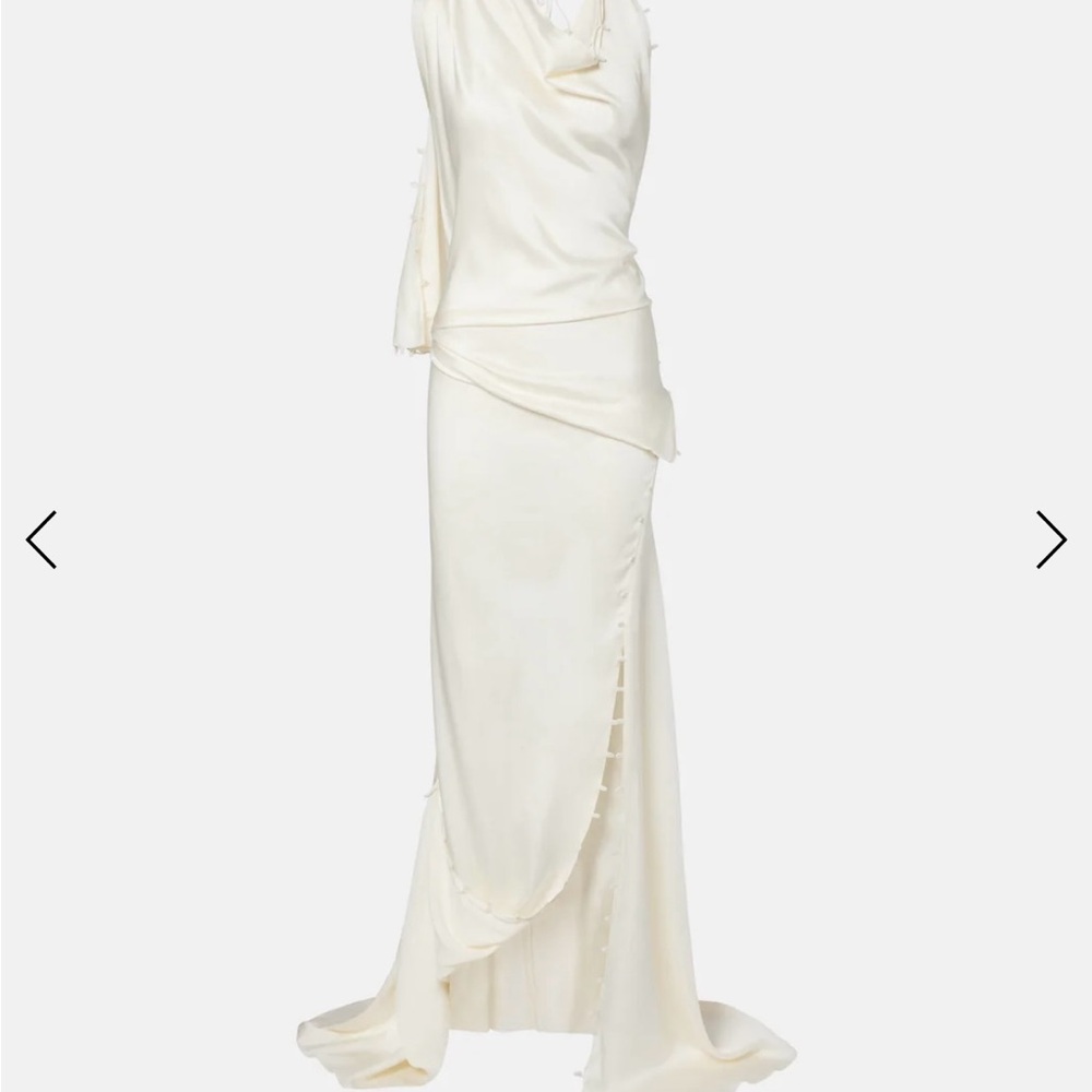 VICTORIA BECKHAM Draped crêpe satin gown